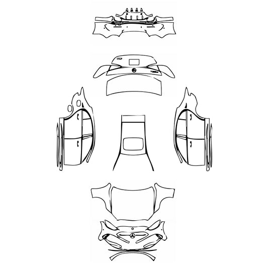 Pre-Cut PPF Mercedes-Benz C Class Sedan AMG Line Extended Wheelbase 2023 - PPF-Kits