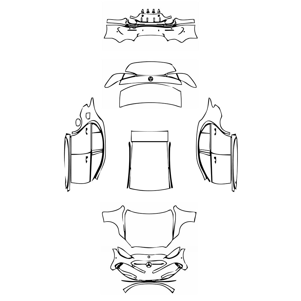 Pre-Cut PPF Mercedes-Benz C Class Sedan AMG Line Standard Wheelbase 2025 - PPF-Kits