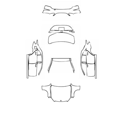 Pre-Cut PPF Mercedes-Benz C Class Sedan Base Extended Wheelbase 2020 - PPF-Kits