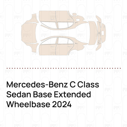 Pre-Cut PPF Mercedes-Benz C Class Sedan Base Extended Wheelbase 2024