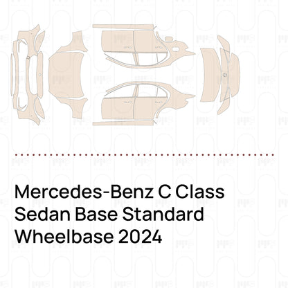 Pre-Cut PPF Mercedes-Benz C Class Sedan Base Standard Wheelbase 2024