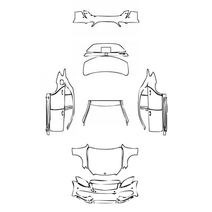 Pre-Cut PPF Mercedes-Benz C Class Sedan Sport Extended Wheelbase 2016 - PPF-Kits