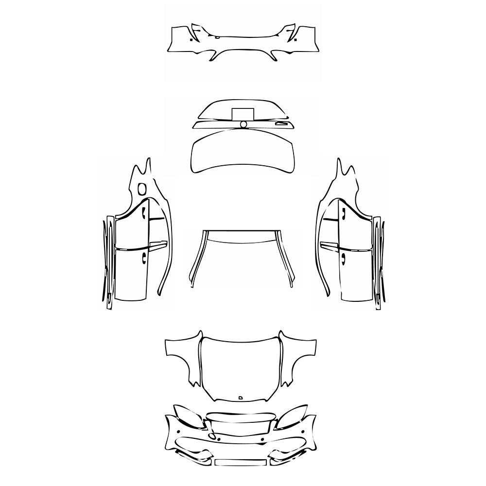 Pre-Cut PPF Mercedes-Benz C Class Sedan Sport Standard Wheelbase 2018 - PPF-Kits