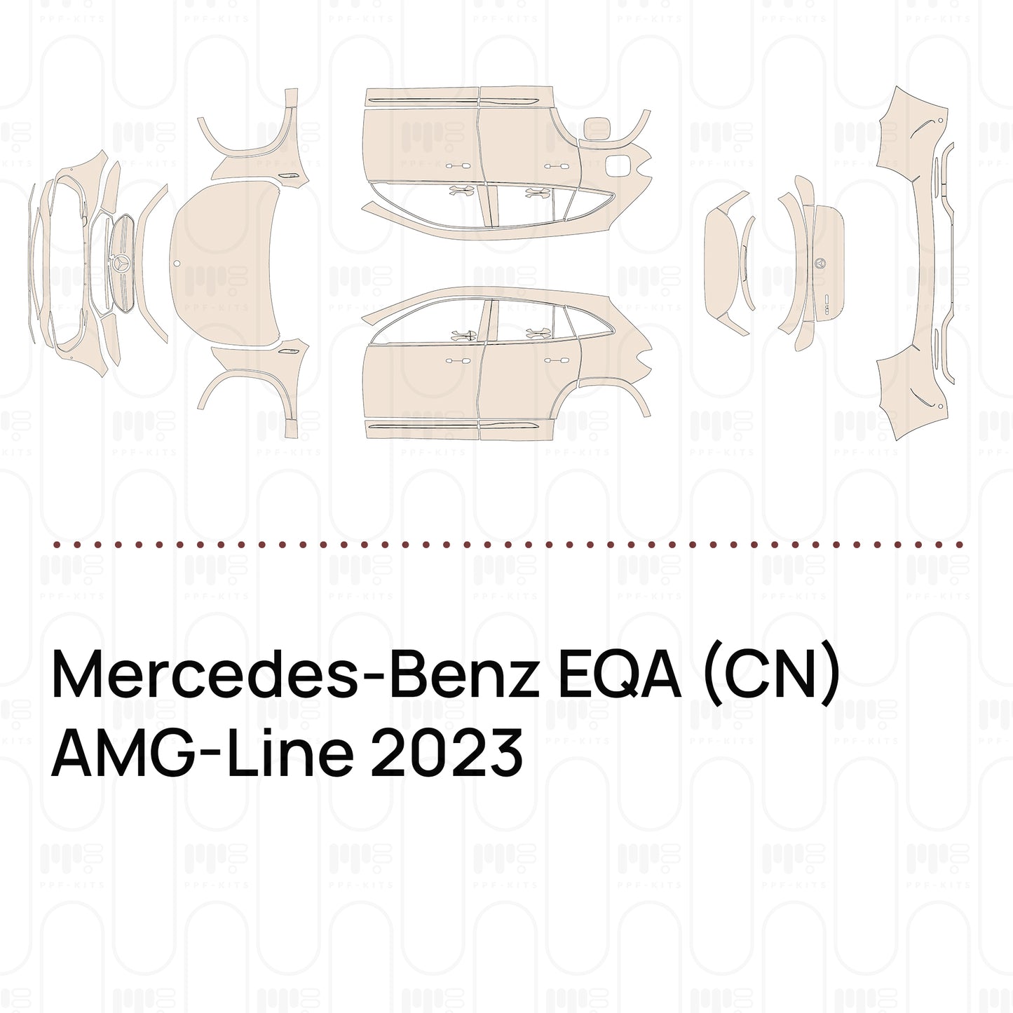 Pre-Cut PPF Mercedes-Benz EQA (CN) AMG-Line 2023