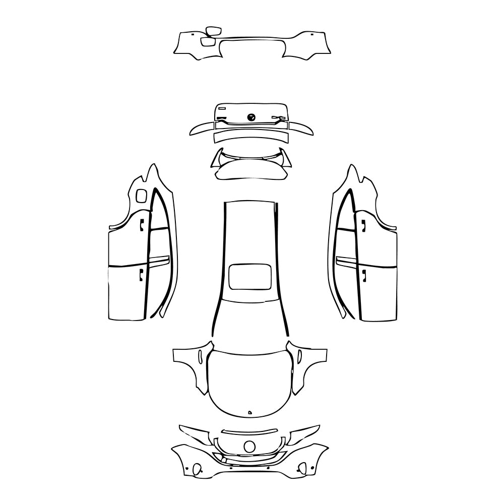 Pre-Cut PPF Mercedes-Benz EQC Base 2023 - PPF-Kits