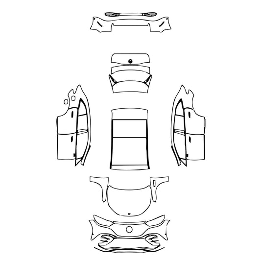 Pre-Cut PPF Mercedes-Benz EQE SUV AMG 53 2024 - PPF-Kits