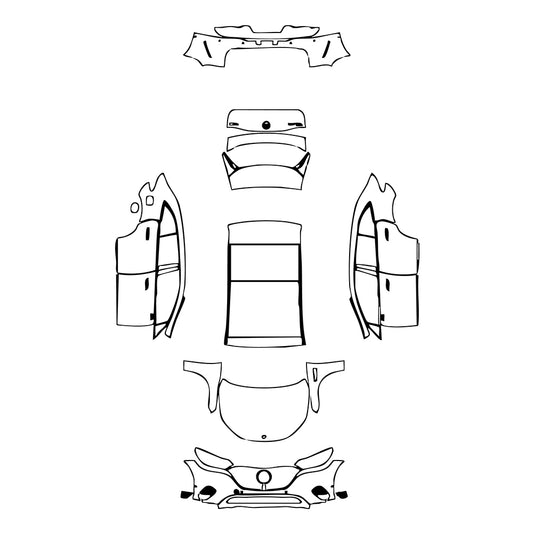 Pre-Cut PPF Mercedes-Benz EQE SUV Base 2023 - PPF-Kits