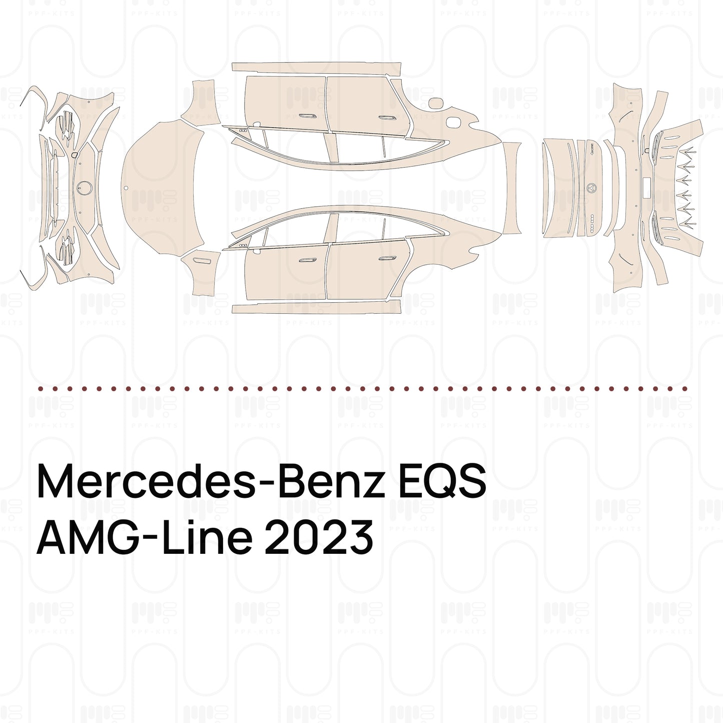 Pre-Cut PPF Mercedes-Benz EQS AMG-Line 2023