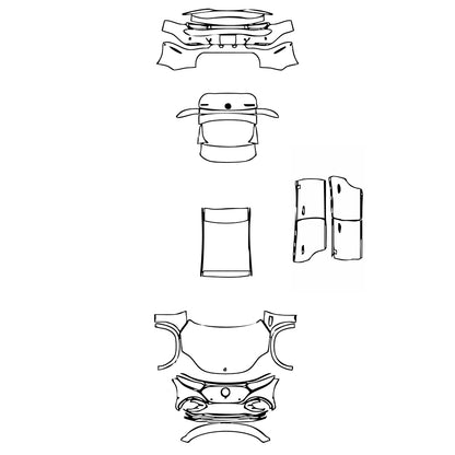 Pre-Cut PPF Mercedes-Benz EQS SUV 580 4MATIC 2024 - PPF-Kits