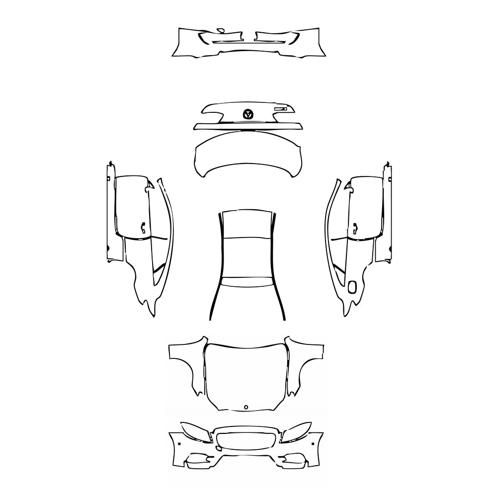 Pre-Cut PPF Mercedes-Benz E Class Coupe AMG Line 2019 - PPF-Kits