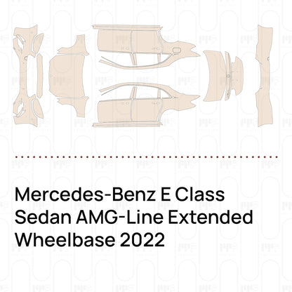 Pre-Cut PPF Mercedes-Benz E Class Sedan AMG-Line Extended Wheelbase 2022