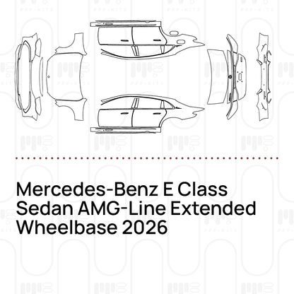 Pre-Cut PPF Mercedes-Benz E Class Sedan AMG-Line Extended Wheelbase 2026