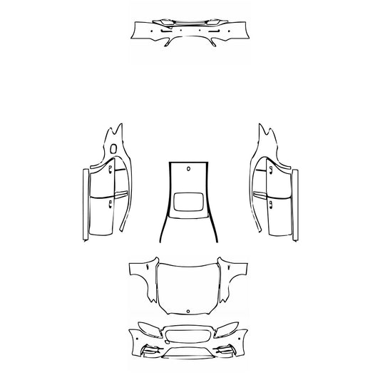 Pre-Cut PPF Mercedes-Benz E Class Sedan AMG E43 2018 - PPF-Kits