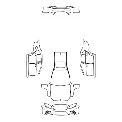Pre-Cut PPF Mercedes-Benz E Class Sedan AMG E43 2020 - PPF-Kits