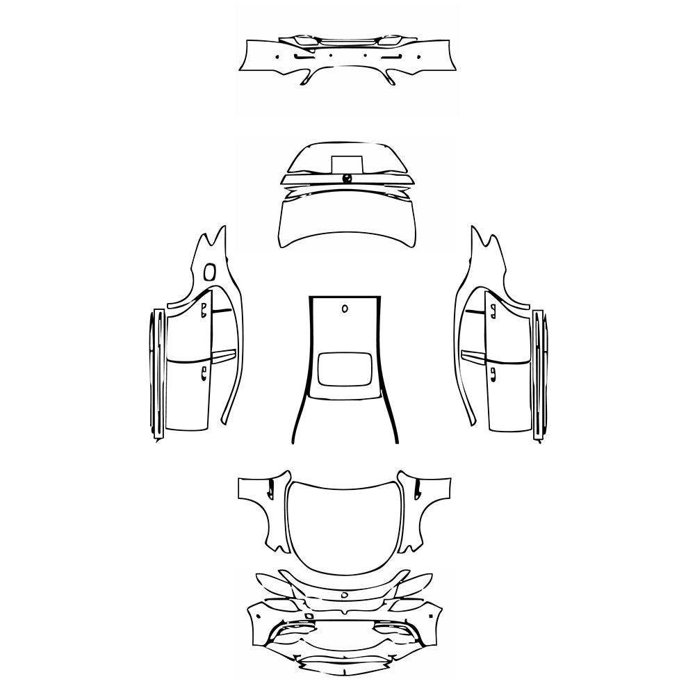 Pre-Cut PPF Mercedes-Benz E Class Sedan AMG E63 2019 - PPF-Kits