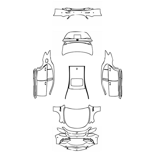 Pre-Cut PPF Mercedes-Benz E Class Sedan AMG E63 2020 - PPF-Kits