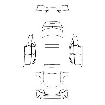 Pre-Cut PPF Mercedes-Benz E Class Sedan Luxury Extended Wheelbase 2019 - PPF-Kits