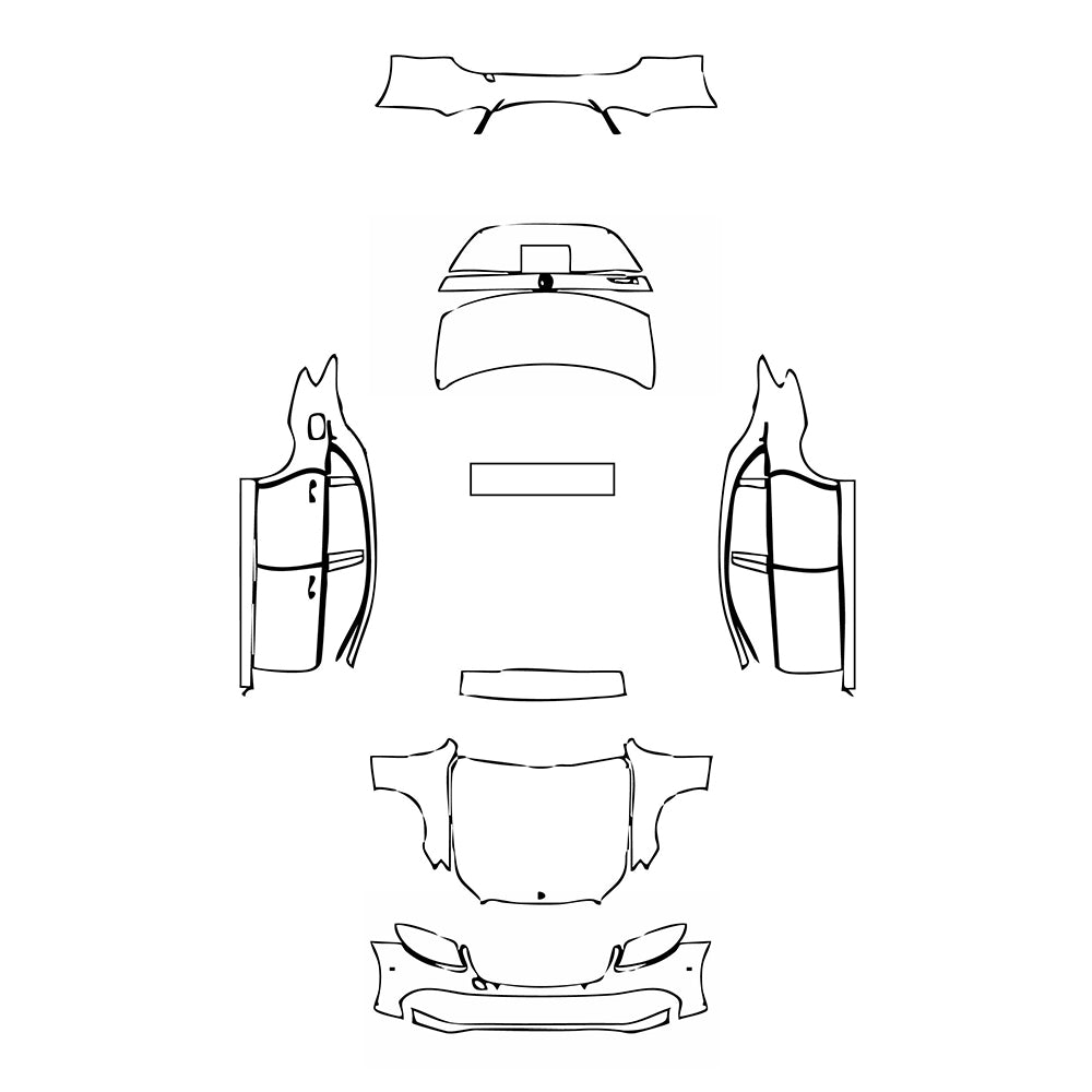 Pre-Cut PPF Mercedes-Benz E Class Sedan Luxury Extended Wheelbase 2020 - PPF-Kits