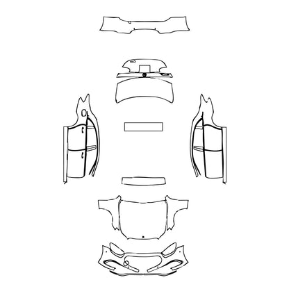 Pre-Cut PPF Mercedes-Benz E Class Sedan Luxury Extended Wheelbase 2023 - PPF-Kits
