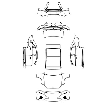 Pre-Cut PPF Mercedes-Benz E Class Sedan Luxury Extended Wheelbase 2024 - PPF-Kits