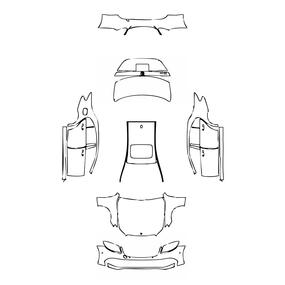 Pre-Cut PPF Mercedes-Benz E Class Sedan Luxury Standard Wheelbase 2019 - PPF-Kits