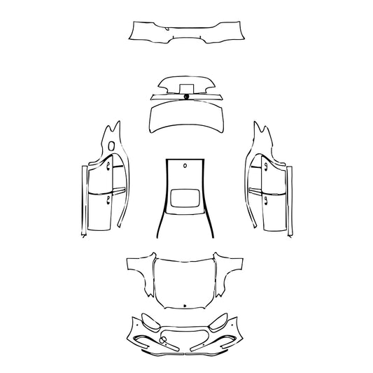 Pre-Cut PPF Mercedes-Benz E Class Sedan Luxury Standard Wheelbase 2023 - PPF-Kits