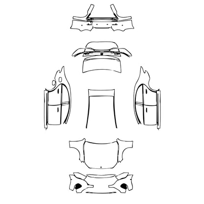 Pre-Cut PPF Mercedes-Benz E Class Sedan Luxury Standard Wheelbase 2024 - PPF-Kits