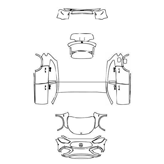 Pre-Cut PPF Mercedes-Benz GLA AMG GLA 35 2024 - PPF-Kits