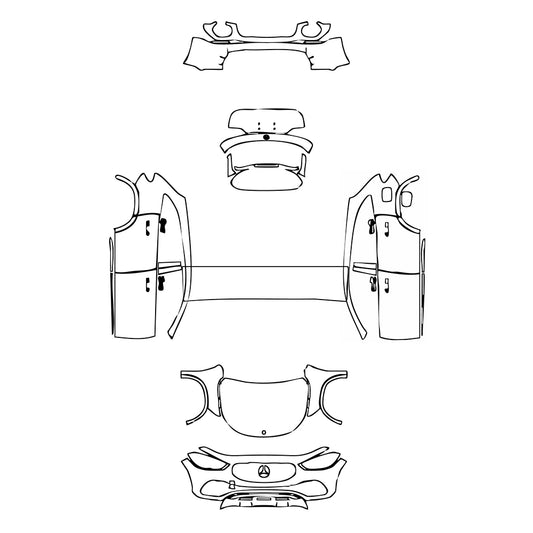 Pre-Cut PPF Mercedes-Benz GLA Base 2020 - PPF-Kits