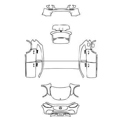 Pre-Cut PPF Mercedes-Benz GLA Base 2021 - PPF-Kits