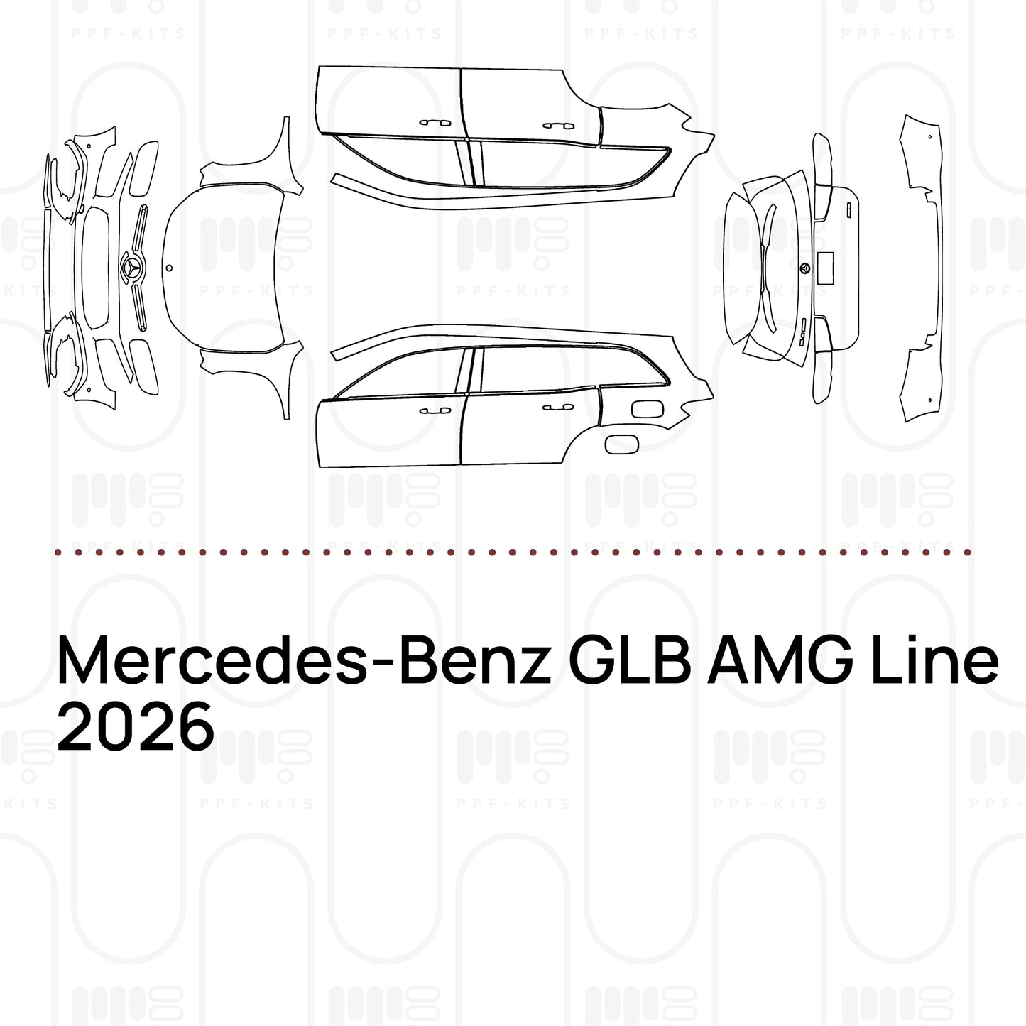 Pre-Cut PPF Mercedes-Benz GLB AMG Line 2026