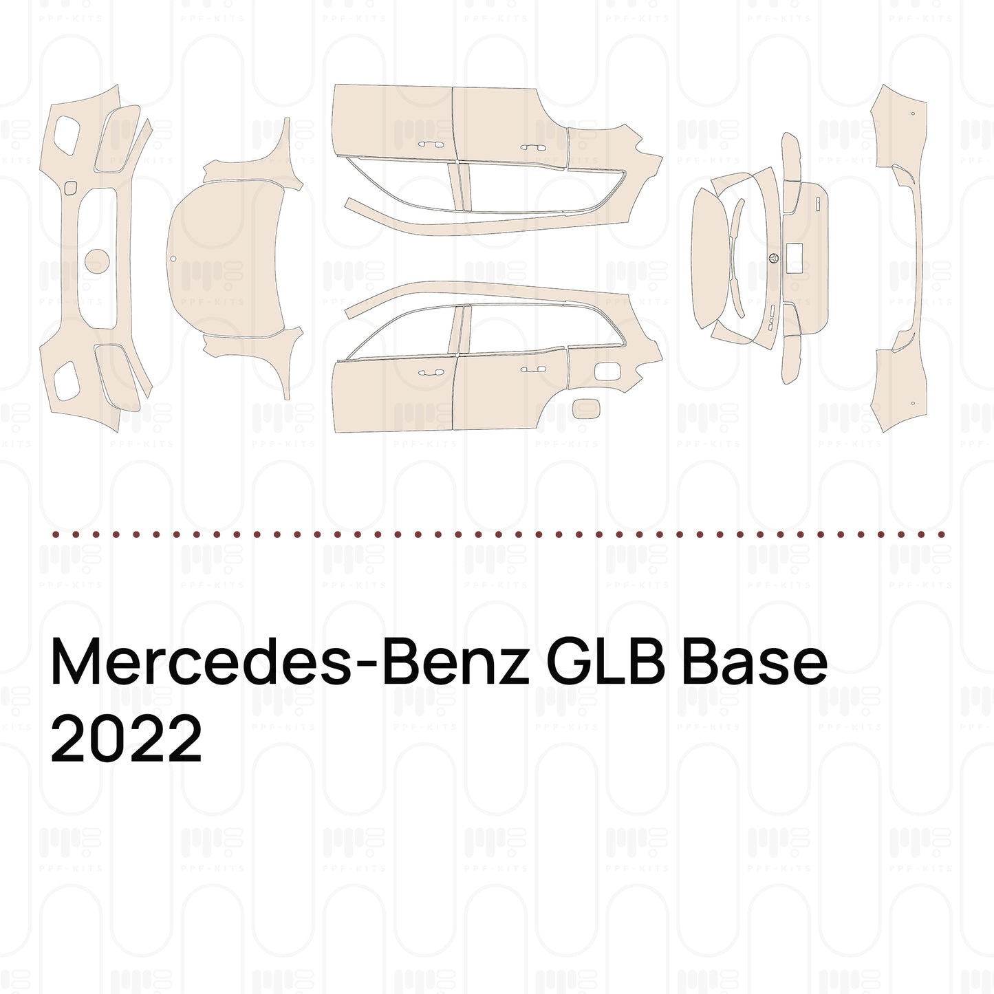 Pre-Cut PPF Mercedes-Benz GLB Base 2022