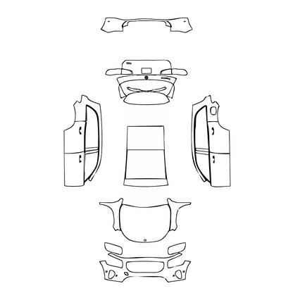 Pre-Cut PPF Mercedes-Benz GLB Base 2024 - PPF-Kits