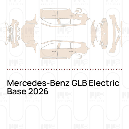 Mercedes-Benz GLB Electric Base 2026 – Forskåret PPF-lakbeskyttelsesfilm