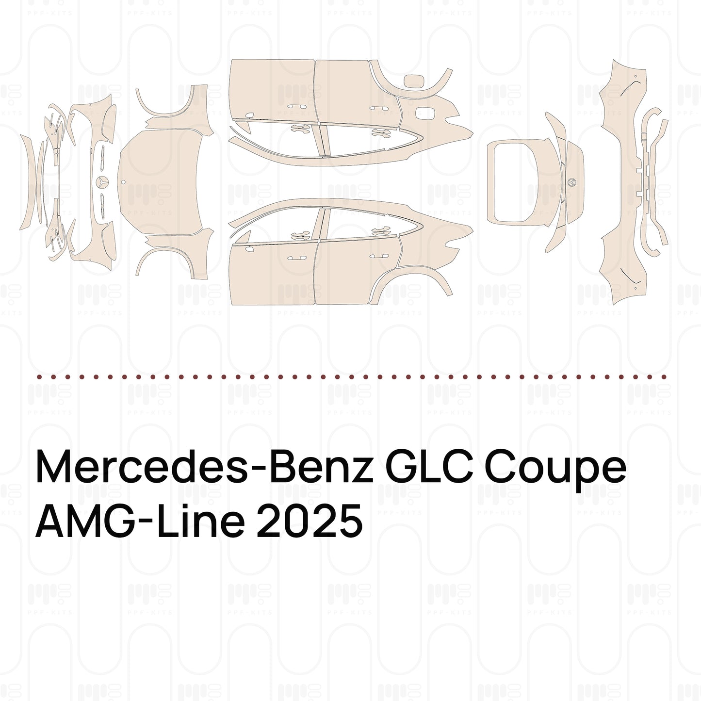 Pre-Cut PPF Mercedes-Benz GLC Coupe AMG-Line 2025