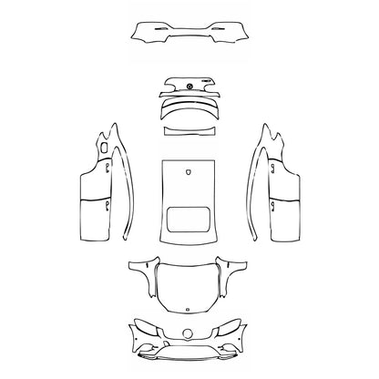 Pre-Cut PPF Mercedes-Benz GLC Coupe AMG GLC43 2018 - PPF-Kits