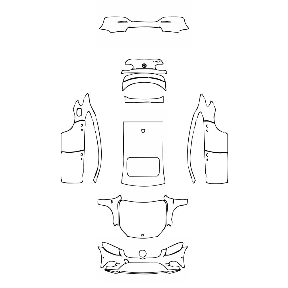 Pre-Cut PPF Mercedes-Benz GLC Coupe AMG GLC43 2019 - PPF-Kits
