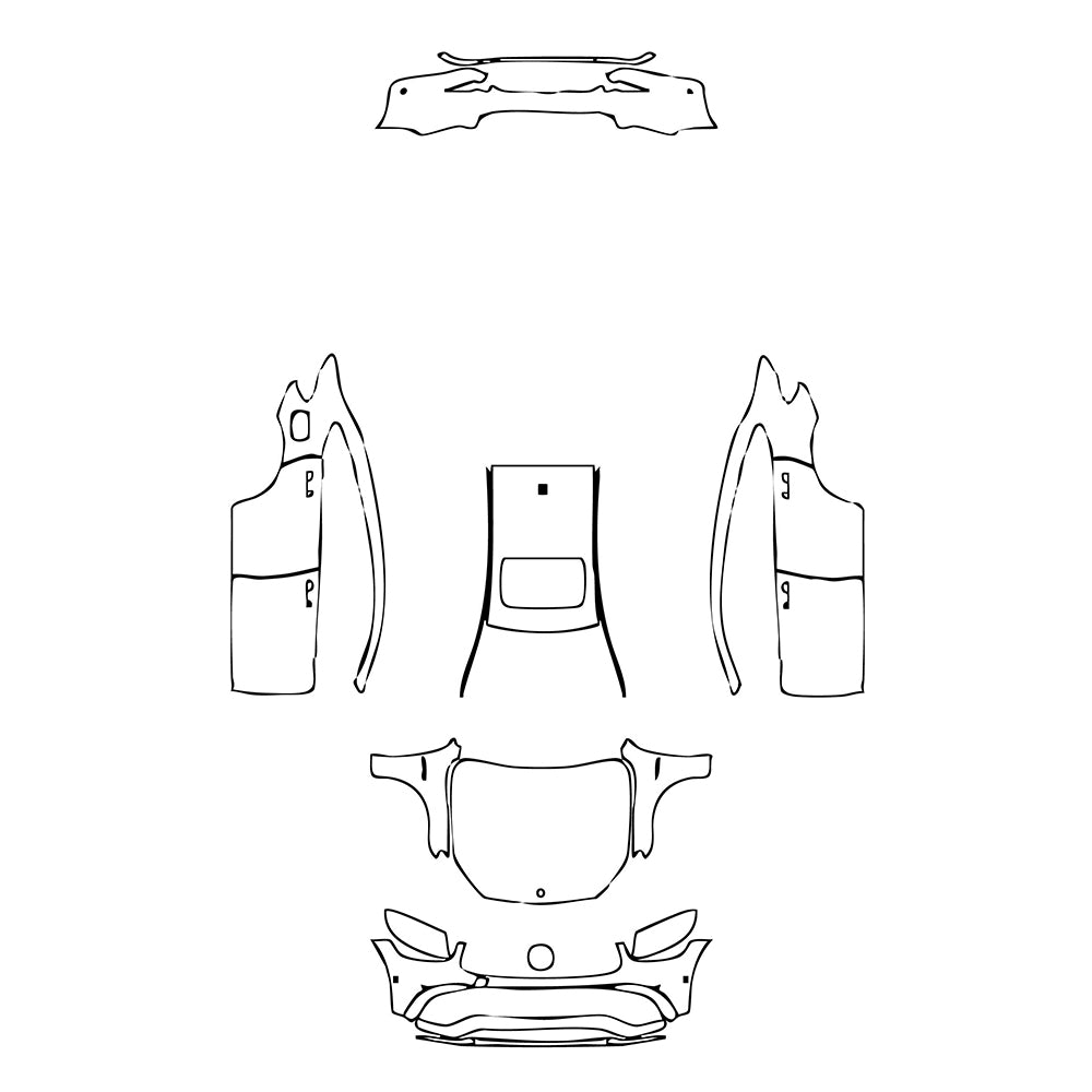 Pre-Cut PPF Mercedes-Benz GLC Coupe AMG GLC63 2021 - PPF-Kits