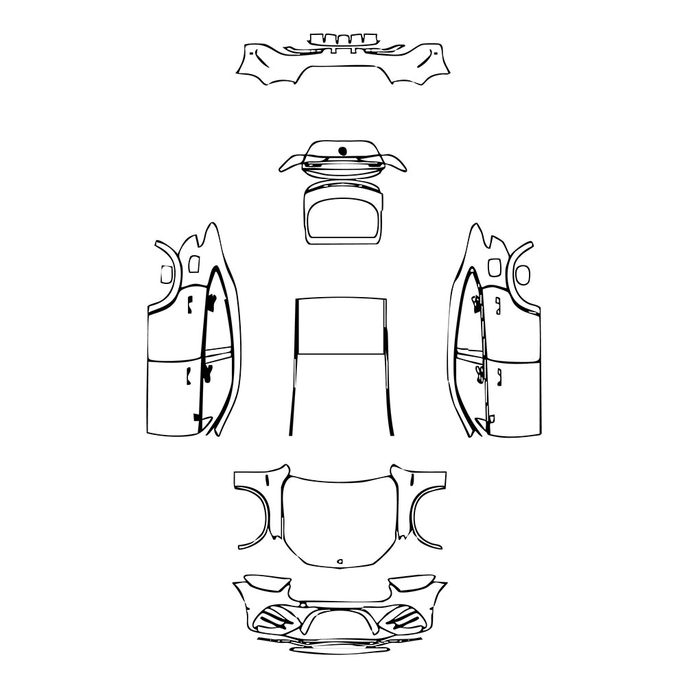 Pre-Cut PPF Mercedes-Benz GLC Coupe AMG GLC 63 S e Performance 2025 - PPF-Kits