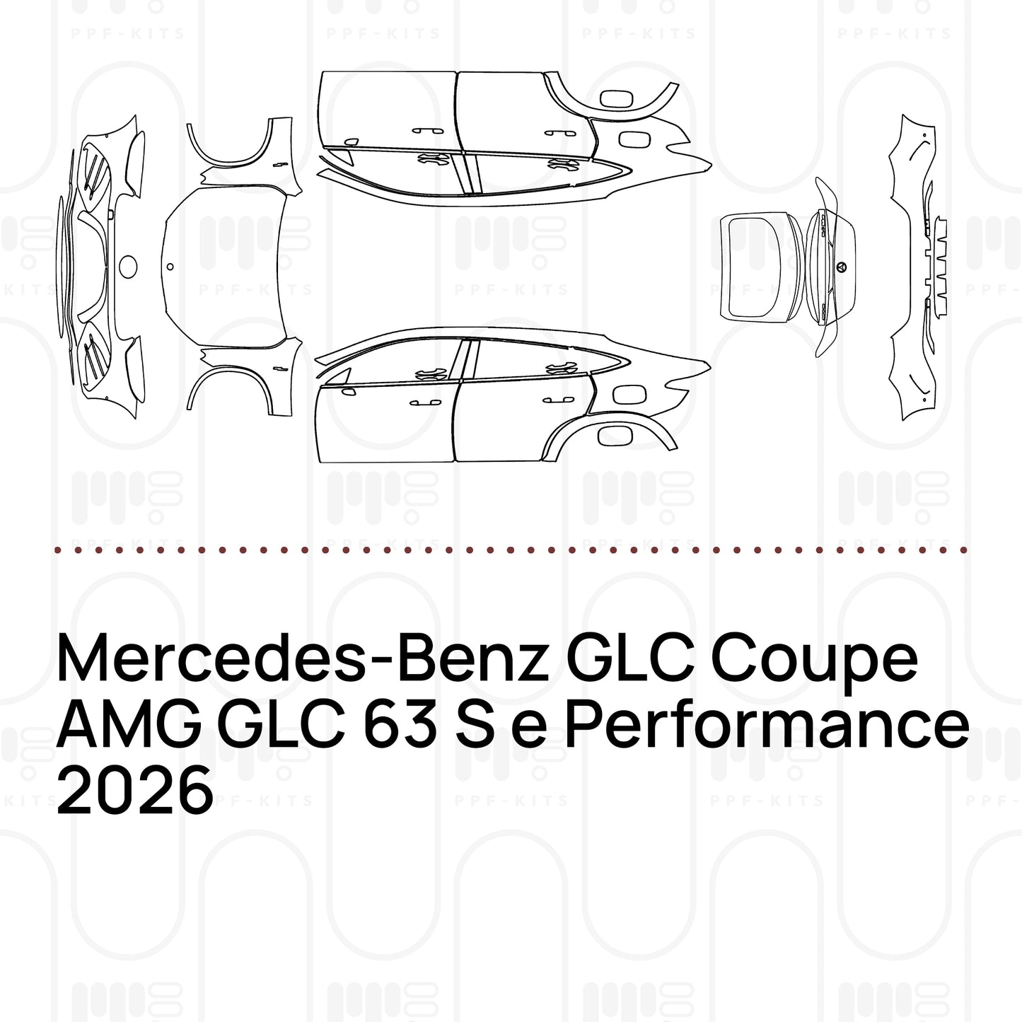 Pre-Cut PPF Mercedes-Benz GLC Coupe AMG GLC 63 S e Performance 2026