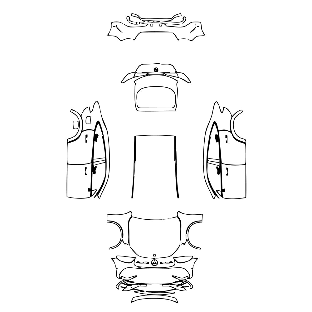 Pre-Cut PPF Mercedes-Benz GLC Coupe AMG line 2024 - PPF-Kits