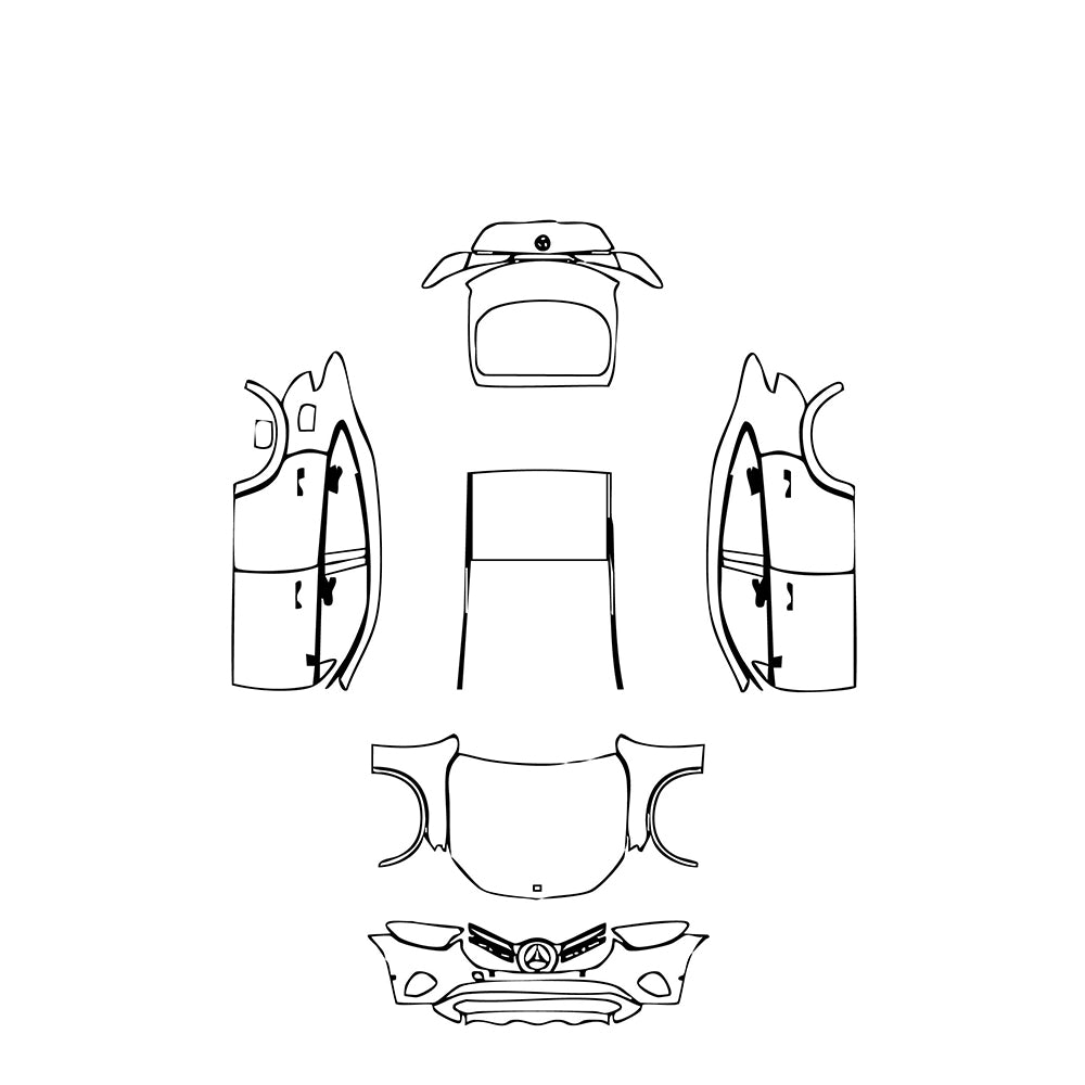 Pre-Cut PPF Mercedes-Benz GLC Coupe Base 2024 - PPF-Kits