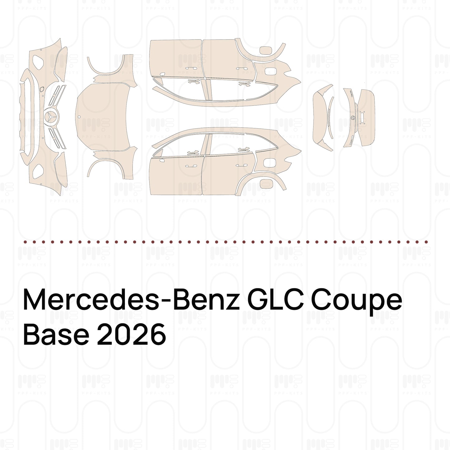 Pre-Cut PPF Mercedes-Benz GLC Coupe Base 2026