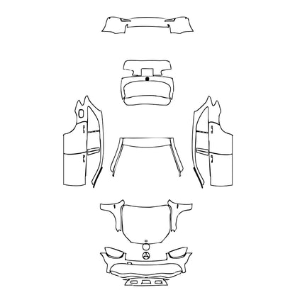 Pre-Cut PPF Mercedes-Benz GLC SUV AMG GLC43 2020 - PPF-Kits