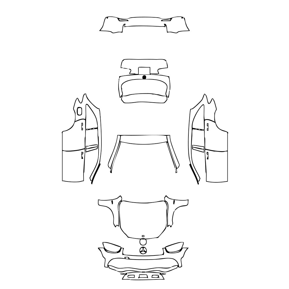 Pre-Cut PPF Mercedes-Benz GLC SUV AMG GLC43 2021 - PPF-Kits
