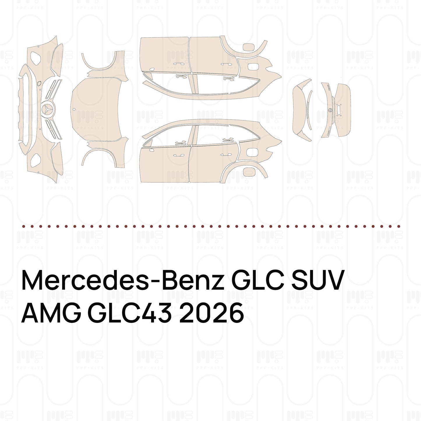 Pre-Cut PPF Mercedes-Benz GLC SUV AMG GLC43 2026
