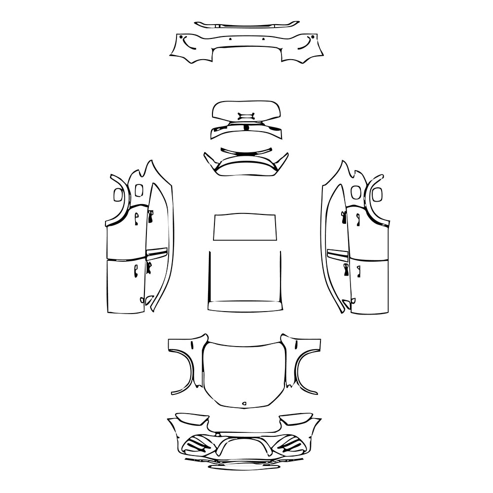 Pre-Cut PPF Mercedes-Benz GLC SUV AMG GLC 63 S e Performance 2025 - PPF-Kits