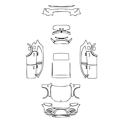 Pre-Cut PPF Mercedes-Benz GLC SUV AMG GLC 63 S e Performance 2025 - PPF-Kits