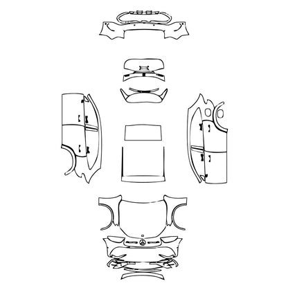 Pre-Cut PPF Mercedes-Benz GLC SUV Standard Wheelbase (GLC) AMG Line 2023 - PPF-Kits