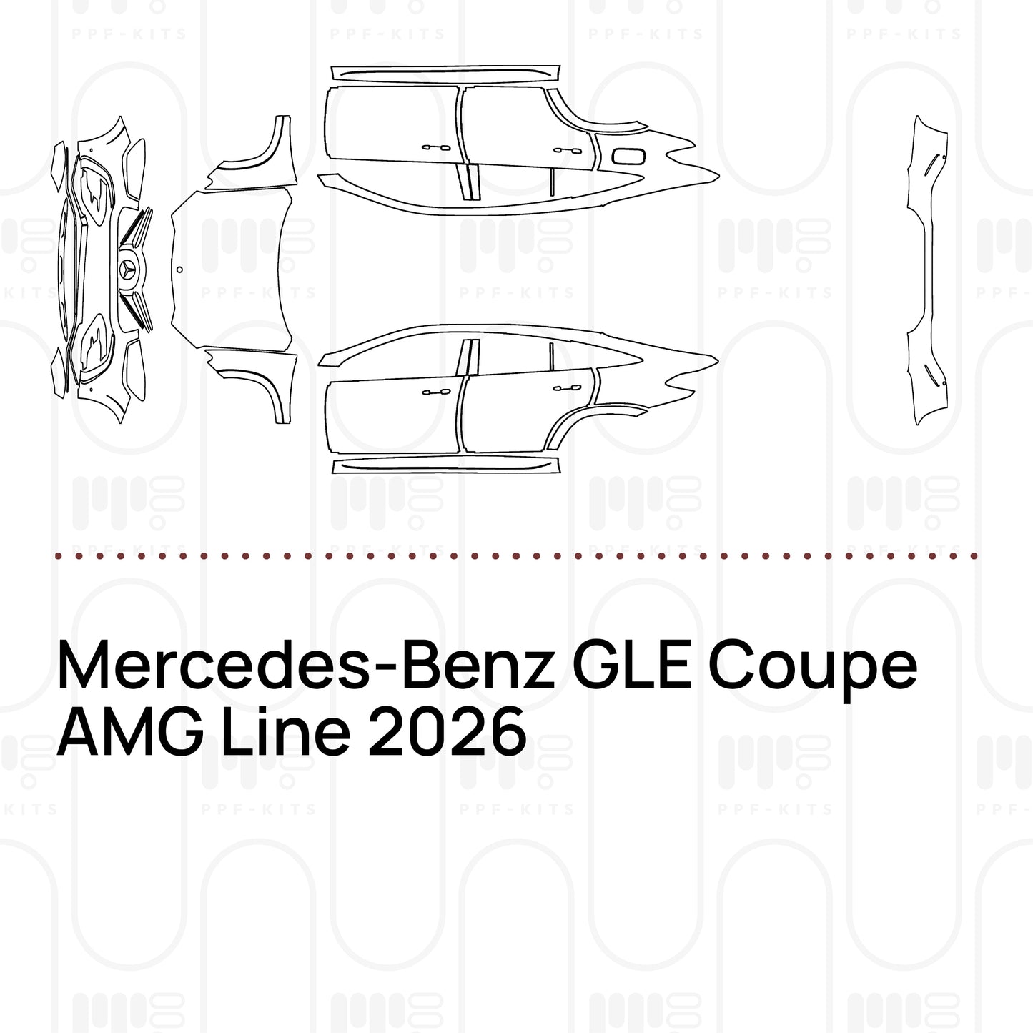 Pre-Cut PPF Mercedes-Benz GLE Coupe AMG Line 2026